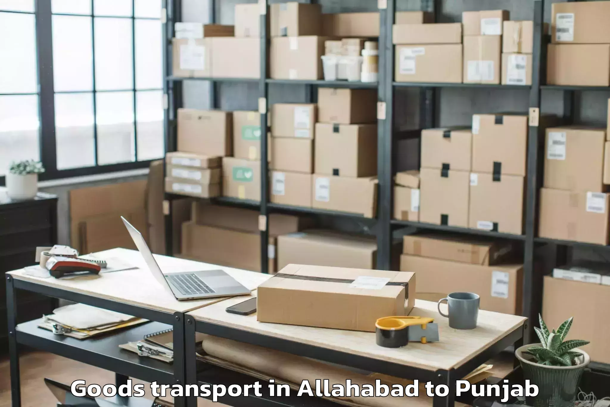 Top Allahabad to Nawanshahr Goods Transport Available